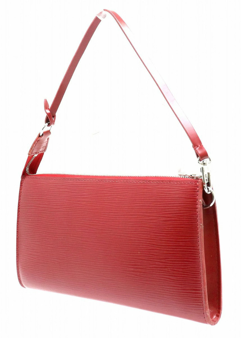 Louis Vuitton Red s Leather Ruby Handbag Epi Accessory Clutch Red